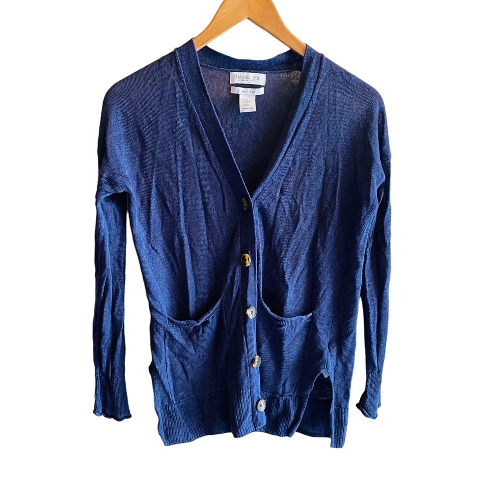 RACHEL ZOE 100% Linen Cardigan
